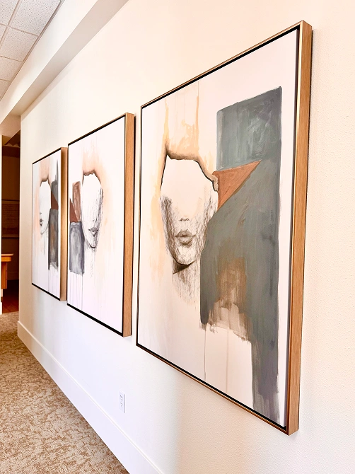 Arbor Dental Group hallway artwork