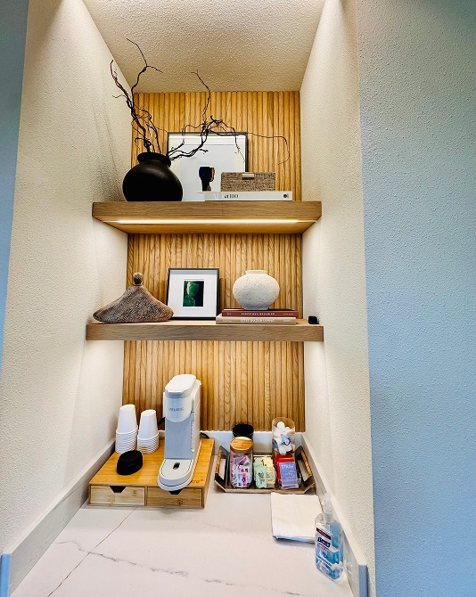 Arbor Dental Group product display shelves